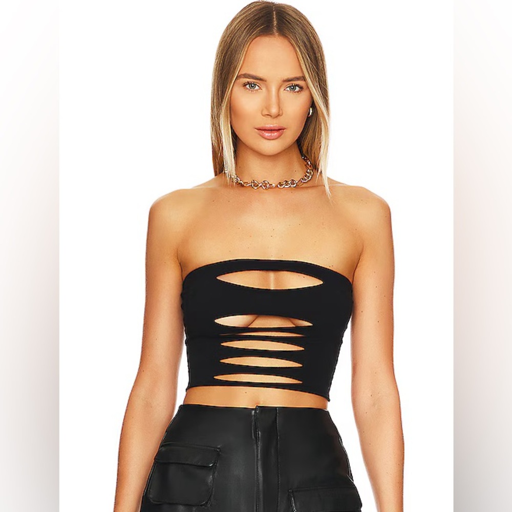 Black Cutout Tube Top